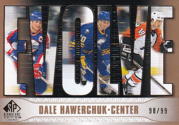 insert karta DALE HAWERCHUK 20-21 SP Signature Legends Evolve Gold /99